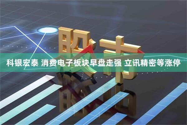 科银宏泰 消费电子板块早盘走强 立讯精密等涨停