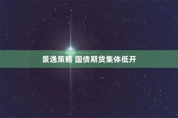 景逸策略 国债期货集体低开