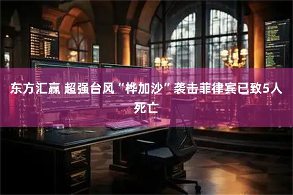 东方汇赢 超强台风“桦加沙”袭击菲律宾已致5人死亡