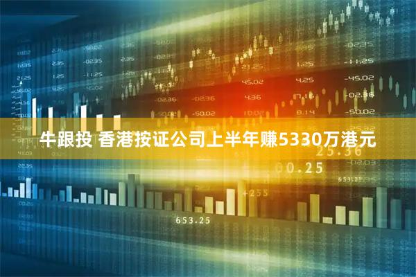 牛跟投 香港按证公司上半年赚5330万港元
