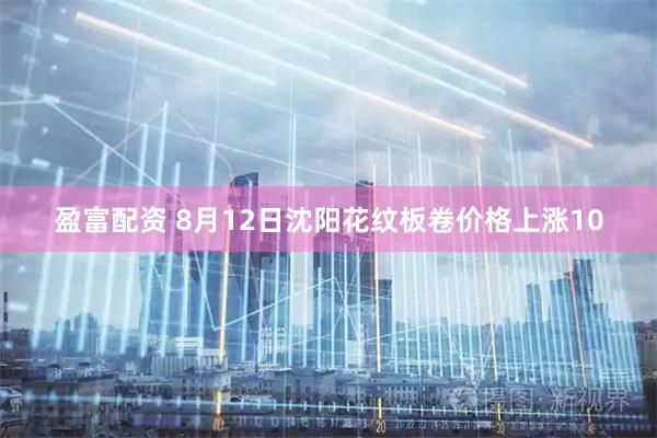 盈富配资 8月12日沈阳花纹板卷价格上涨10